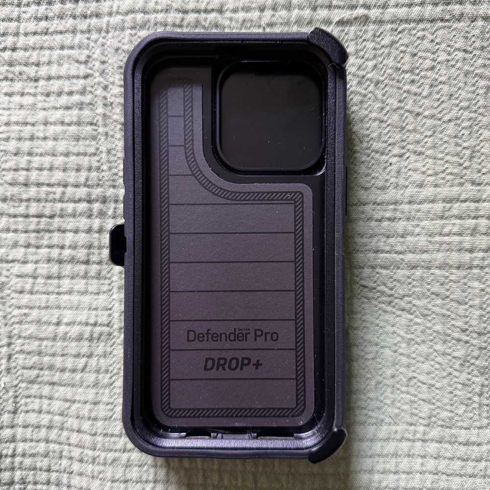 Black OtterBox Defender Pro iPhone 13 Pro Phone Case